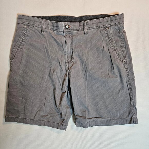 Weatherproof Vintage Shorts Men’s 40 Charcoal Ripstop Stretch Waist Cargo Pocket - Picture 1 of 6